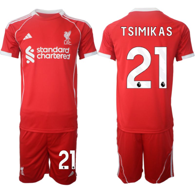 Men 2025-2026 Season Club Liverpool home red #21 Soccer Jersey->liverpool jersey->Soccer Club Jersey